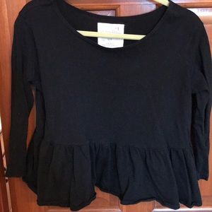 Free People Crop Peplum